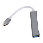 C809 USB 3.0 x 1 + USB 2.0 x 3 to USB-C / 타입-C 다기능 분배기 허브 어댑터, C809