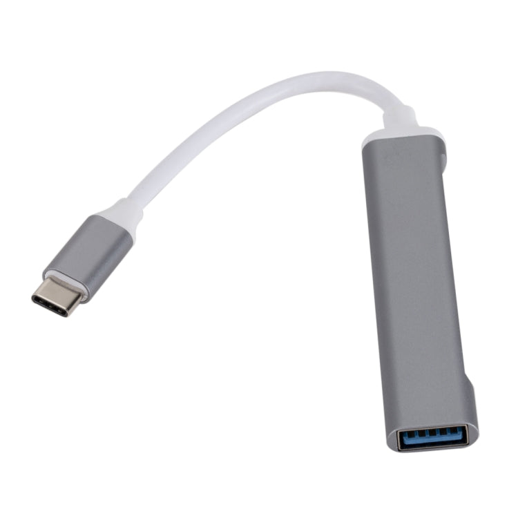 C809 USB 3.0 x 1 + USB 2.0 x 3 to USB-C / 타입-C 다기능 분배기 허브 어댑터, C809