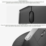 로지텍 MX Vertical 4000DPI USB-C / Type-C + 유니파잉 + 블루투스 3모드 인체공학 무선 수직 광 마우스, MX Vertical