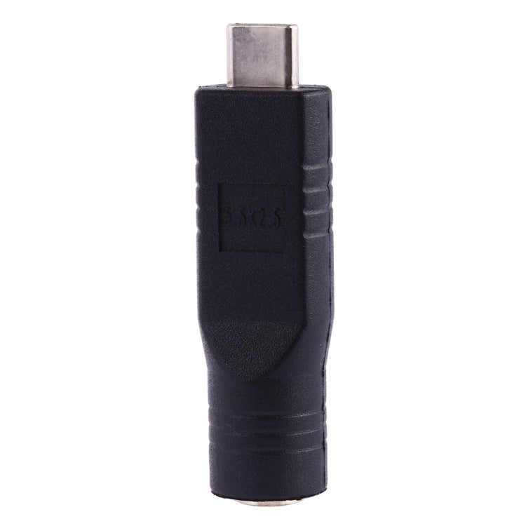 5.5 x 2.5mm 암컷 to USB-C / 타입-C 수컷 플러그 어댑터 커넥터, 5.5 x 2.5mm