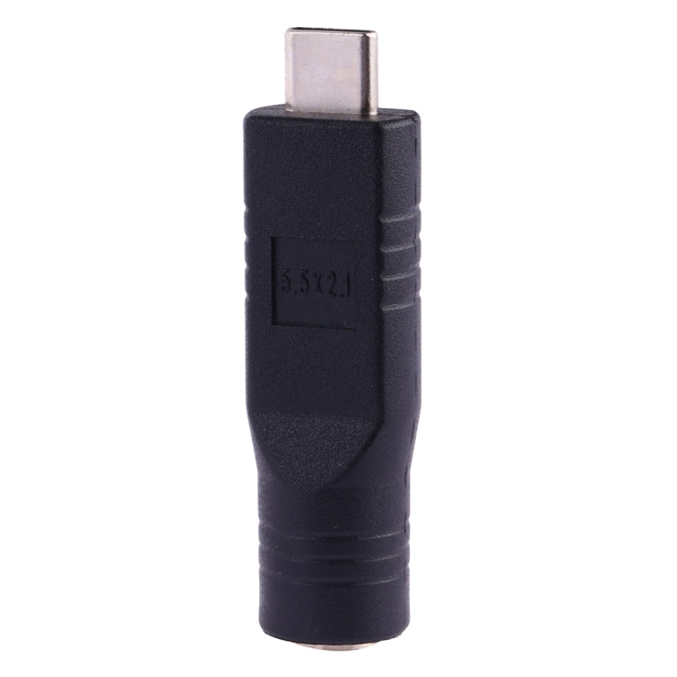 5.5 x 2.1mm 암컷 to USB-C / 타입-C 수컷 플러그 어댑터 커넥터, 5.5 x 2.1mm