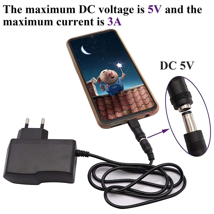 5.5 x 2.1mm 암컷 to USB-C / 타입-C 수컷 플러그 어댑터 커넥터, 5.5 x 2.1mm