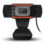 A870C3 480P 웹캠 USB 플러그 컴퓨터 웹 카메라, 소음 흡수 마이크 및 3개 LED 포함, 케이블 길이: 1.4m, A870C3 (오렌지)