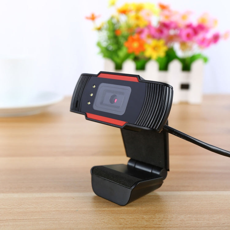 A870C3 480P 웹캠 USB 플러그 컴퓨터 웹 카메라, 소음 흡수 마이크 및 3개 LED 포함, 케이블 길이: 1.4m, A870C3 (오렌지)
