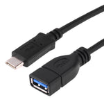 USB-C 3.1 / Type-C 수컷 to USB 3.0 암컷 OTG 어댑터 케이블, 길이: 20cm, ZSSG-9B20OTG