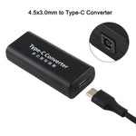 DC 4.5 x 3.0mm 전원 잭 암컷 to USB-C / Type C 암컷 전원 커넥터 어댑터 15cm USB-C / Type C 케이블 포함, 4.5x3.0mm