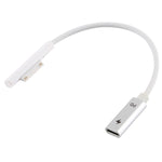 USB-C / Type-C 암컷 to 6핀 수컷 노트북 PD 고속 충전 케이블 Microsoft Surface Pro 9 / 8 / 7 / 6 / 5 / 4 / 3용, 케이블 길이: 0.2m, Pro 9 / 8 / 7 / 6 / 5 / 4 / 3 to USB-C / Type-C 암컷 블랙