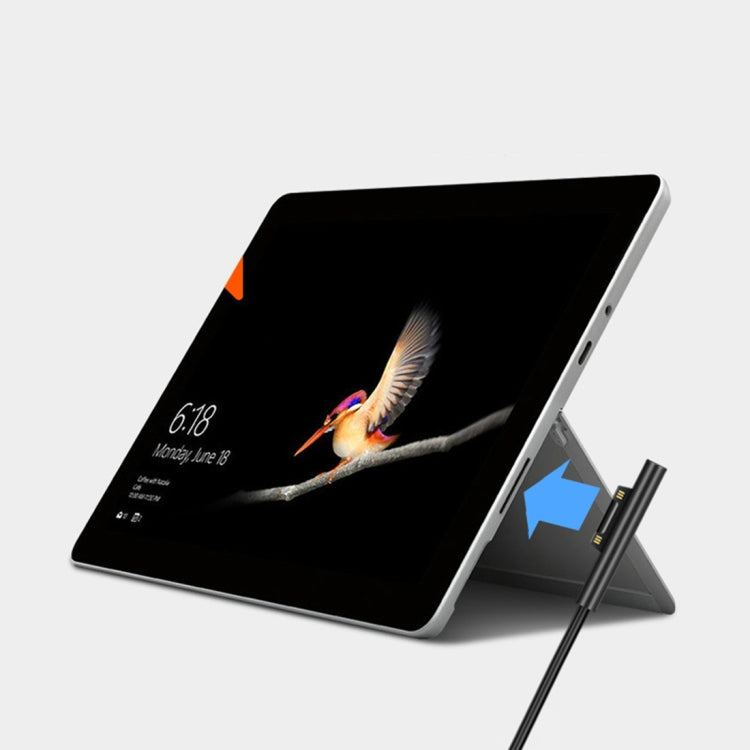 USB-C / Type-C 암컷 to 6핀 수컷 노트북 PD 고속 충전 케이블 Microsoft Surface Pro 9 / 8 / 7 / 6 / 5 / 4 / 3용, 케이블 길이: 0.2m, Pro 9 / 8 / 7 / 6 / 5 / 4 / 3 to USB-C / Type-C 암컷 블랙