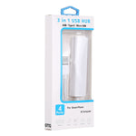 3 in 1 USB-C / Type-C + 마이크로 USB + 4 x USB 2.0 포트 허브 컨버터, 케이블 길이: 12cm, 3 in 1 (화이트), 3 in 1 (블랙)