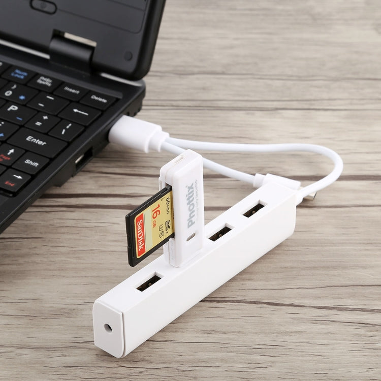 3 in 1 USB-C / Type-C + 마이크로 USB + 4 x USB 2.0 포트 허브 컨버터, 케이블 길이: 12cm, 3 in 1 (화이트), 3 in 1 (블랙)