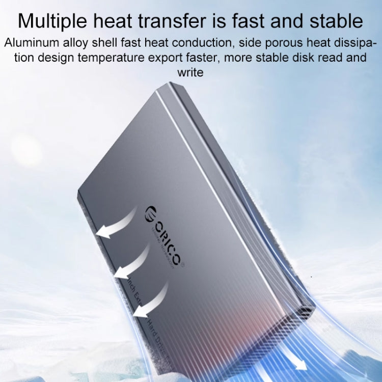 ORICO DD25 C3 2.5 인치 Type-C to Type-C 및 USB 기계식 SSD 인클로저, 지원 용량: 6TB
