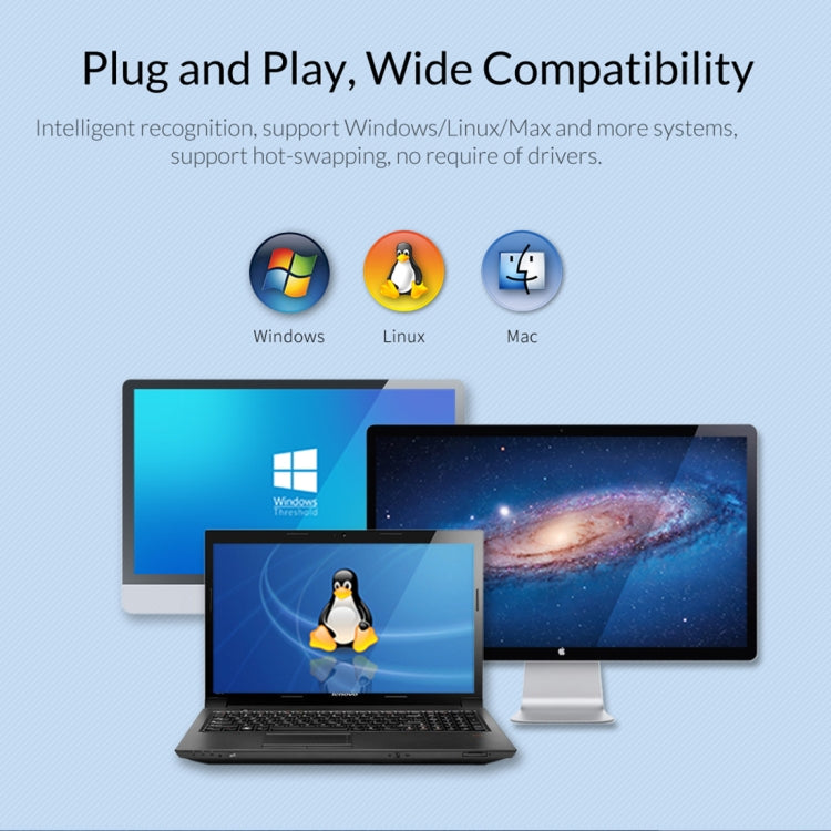 ORICO DD25 C3 2.5 인치 Type-C to Type-C 및 USB 기계식 SSD 인클로저, 지원 용량: 6TB