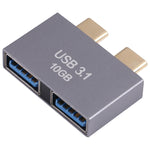 2 x USB 암컷 to 2 x USB-C / Type-C 수컷 어댑터, 2 x USB 암컷 to 2 x Type-C 수컷
