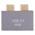 2 x USB 암컷 to 2 x USB-C / Type-C 수컷 어댑터, 2 x USB 암컷 to 2 x Type-C 수컷