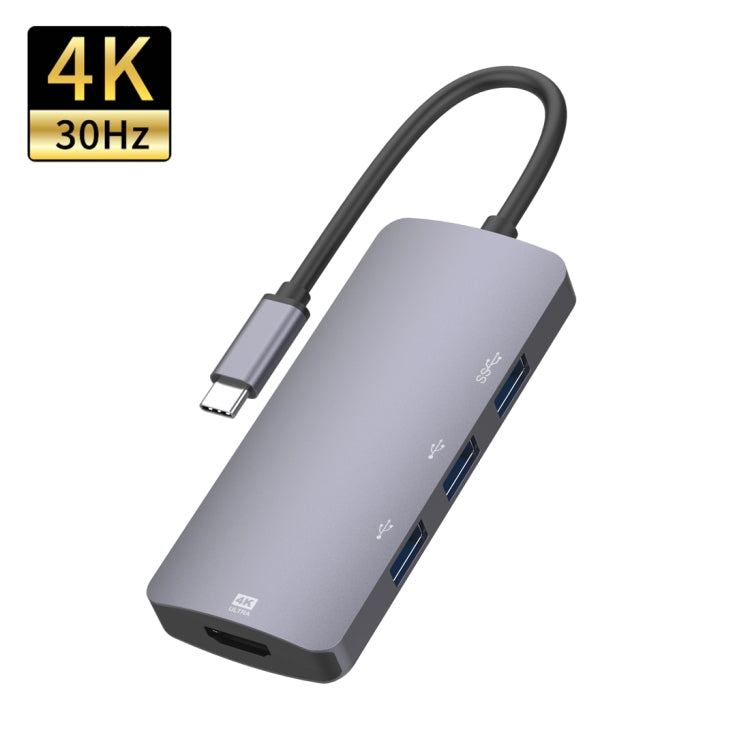 UC912 4 in 1 4K 30Hz USB 3.0 + 2 x USB 2.0 to USB-C / Type-C 다기능 허브 어댑터, UC912 USB 3.0 + 2 x USB 2.0