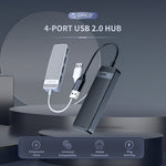 ORICO FL02 480Mbps 4포트 USB 2.0 허브, FL02