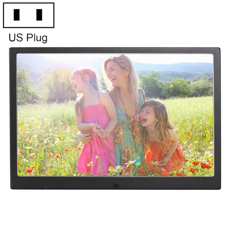 HSD1202 12.1 inch 1280x800 High Resolution Display Digital Photo Frame with Holder and Remote Control, Support SD / MMC / MS Card / USB Port, EU Plug(Silver), HSD1202 12.1 inch