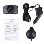 자동차 DVR 카메라 2.7인치 LCD 480P 1.3MP 카메라 120도 광각, 야간 투시 / 모션 감지 / TF 카드 / G-센서 지원, 2.7인치