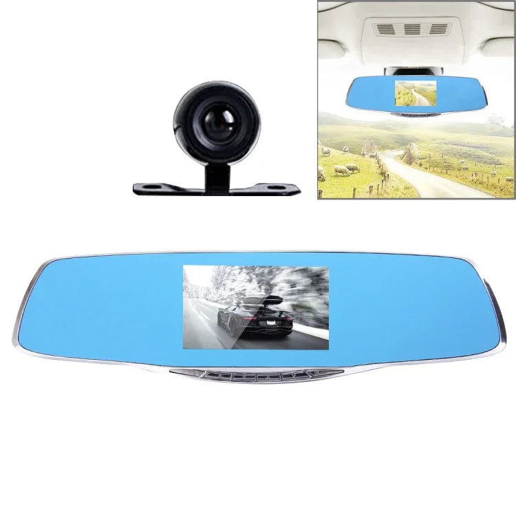 G835 HD 1080P 4.3인치 화면 디스플레이 후방 거울 차량 DVR, Generalplus 2248, 2대 카메라 170도 광각, HDR 녹화 / 모션 감지 기능 지원, G835