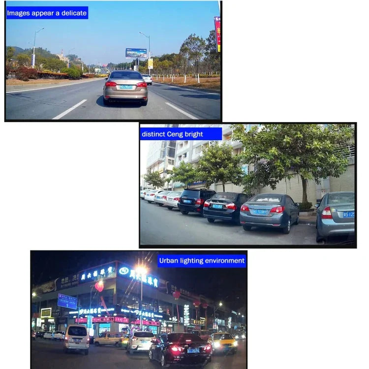 G835 HD 1080P 4.3인치 화면 디스플레이 후방 거울 차량 DVR, Generalplus 2248, 2대 카메라 170도 광각, HDR 녹화 / 모션 감지 기능 지원, G835