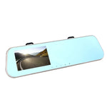 좌측 화면 디스플레이 후방 거울 차량 DVR, Allwinner 프로그램, 2대 카메라 1080P HD 140도 광각, GPS 포트 / 모션 감지 / 야간 투시 / TF 카드 / G-센서 지원, 후방 거울 차량 DVR