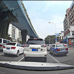 좌측 화면 디스플레이 후방 거울 차량 DVR, Allwinner 프로그램, 2대 카메라 1080P HD 140도 광각, GPS 포트 / 모션 감지 / 야간 투시 / TF 카드 / G-센서 지원, 후방 거울 차량 DVR
