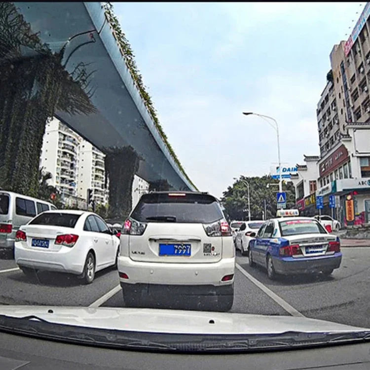 좌측 화면 디스플레이 후방 거울 차량 DVR, Allwinner 프로그램, 2대 카메라 1080P HD 140도 광각, GPS 포트 / 모션 감지 / 야간 투시 / TF 카드 / G-센서 지원, 후방 거울 차량 DVR