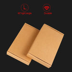 100개 크래프트 종이 배송 상자 포장 상자, 크기: Q4, 20x10x4cm, 20x10x4cm