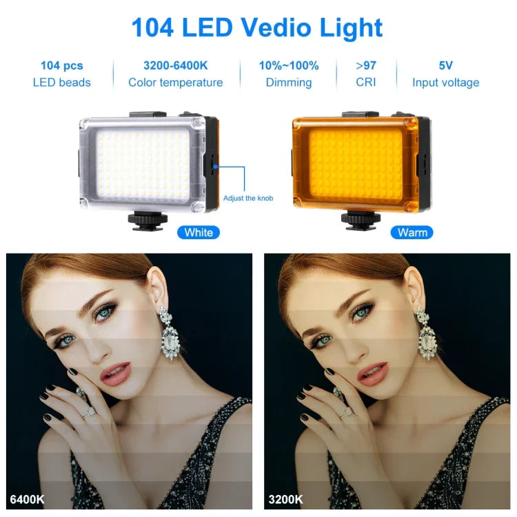 PULUZ 4 in 1 블루투스 핸드헬드 브이로깅 라이브 방송 LED 셀피 라이트 스마트폰 비디오 리그 키트 마이크 + 삼각대 마운트 + 콜드 슈 삼각대 헤드 아이폰, 갤럭시, 화웨이, 샤오미, HTC, LG, 구글 및 기타 스마트폰용, 4 in 1 블루투스 리그