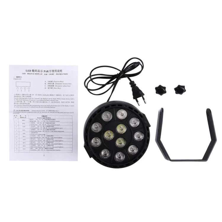 LED 디스플레이 포함, 마스터 / 슬레이브 / DMX512 / 자동 실행 모드, EU 플러그, EU 플러그