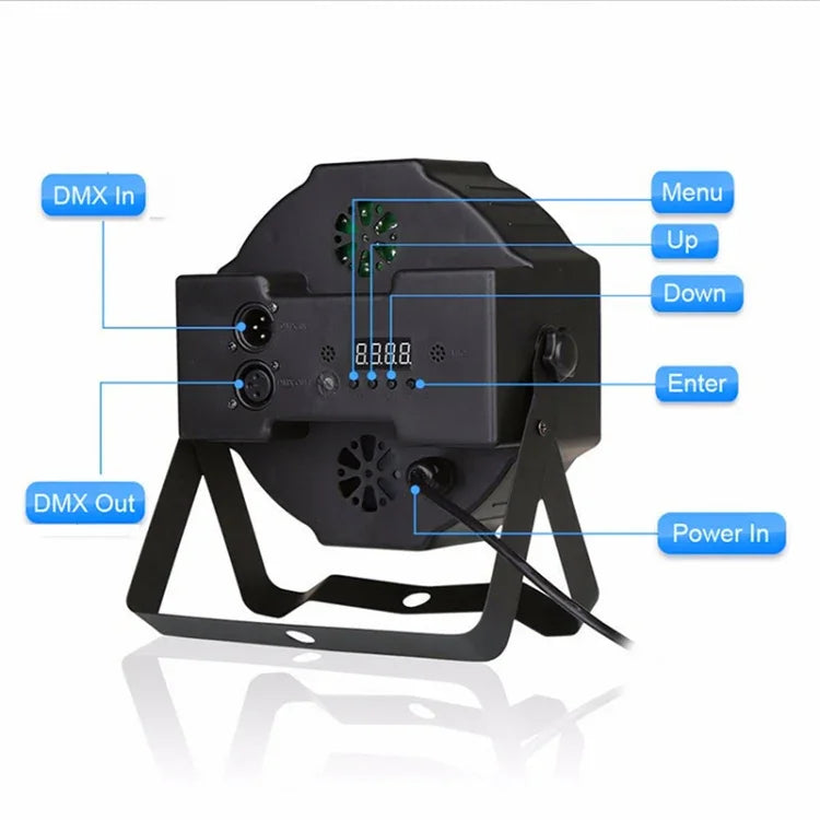 36W 36개 LED DMX512 RGB LED PAR 조명 리모컨 포함, 스트로브 + 사운드 컨트롤 + 자가 추진, AC 100-240V, RGB 리모컨 포함