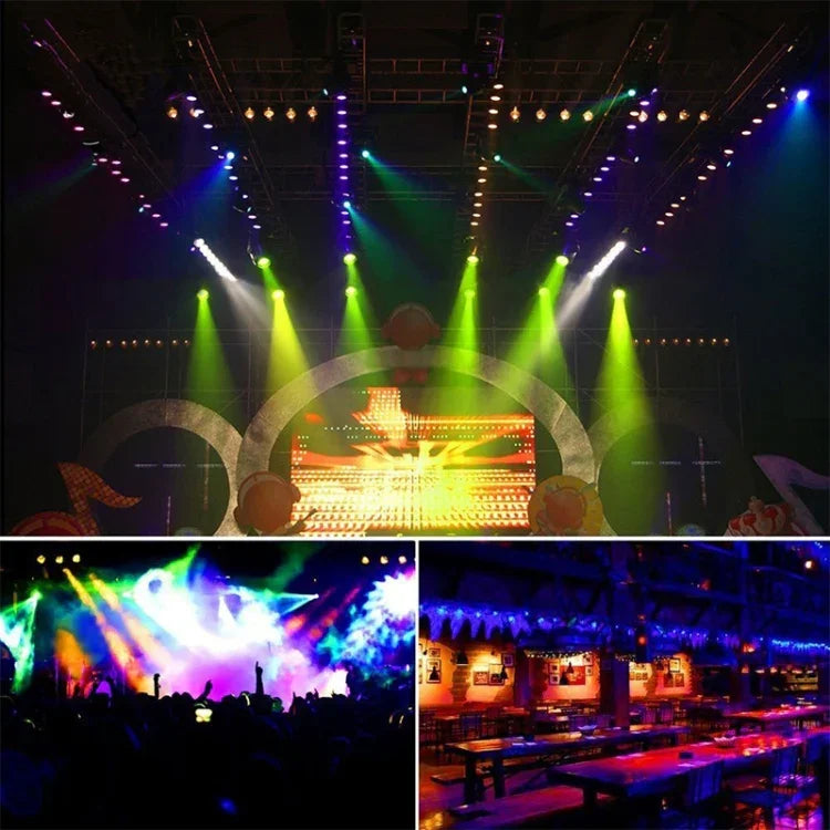 36W 36개 LED DMX512 RGB LED PAR 조명 리모컨 포함, 스트로브 + 사운드 컨트롤 + 자가 추진, AC 100-240V, RGB 리모컨 포함
