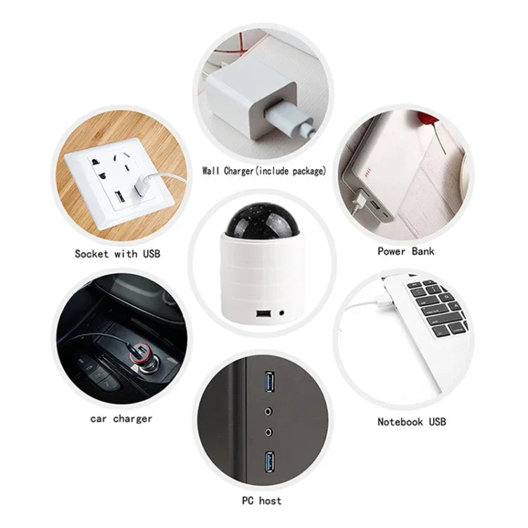 USB 블루투스 별하늘 무대 조명 리모컨 포함