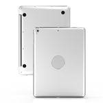 F19B iPad 9.7 (2017/2018) & iPad Air & Air 2 & iPad Pro 9.7 & New iPad 9.7인치 (2017)용 초슬림 ABS 가로 플립 태블릿 케이스 + 블루투스 키보드