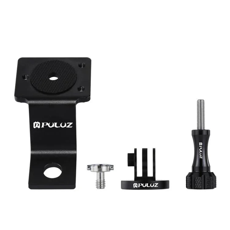 PULUZ 알루미늄 합금 오토바이 고정 홀더 마운트 삼각대 어댑터 및 나사 포함 GoPro, Insta360, DJI 및 기타 액션 카메라용, 고정 마운트 2 (블랙), 고정 마운트 2 (실버), 고정 마운트 2 (레드), 고정 마운트 2 (블루), 고정 마운트 2 (골드)