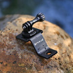 PULUZ 알루미늄 합금 오토바이 고정 홀더 마운트 삼각대 어댑터 및 나사 포함 GoPro, Insta360, DJI 및 기타 액션 카메라용, 고정 마운트 2 (블랙), 고정 마운트 2 (실버), 고정 마운트 2 (레드), 고정 마운트 2 (블루), 고정 마운트 2 (골드)