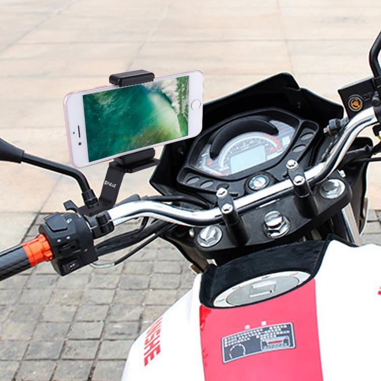 PULUZ 알루미늄 합금 오토바이 고정 홀더 마운트 삼각대 어댑터 및 나사 포함 GoPro, Insta360, DJI 및 기타 액션 카메라용, 고정 마운트 2 (블랙), 고정 마운트 2 (실버), 고정 마운트 2 (레드), 고정 마운트 2 (블루), 고정 마운트 2 (골드)