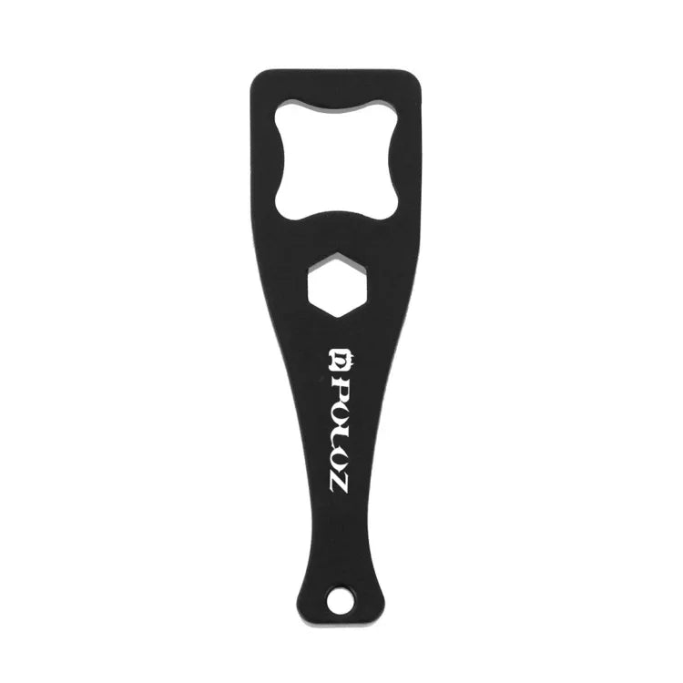 PULUZ 플라스틱 엄지 나사 렌치 스트랩 포함 GoPro, Insta360, DJI 및 기타 액션 카메라용, 렌치 (PVC 소재) 블랙