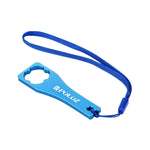 PULUZ CNC 알루미늄 합금 조임 나사 캡 렌치 도구 GoPro Hero11 Black / HERO10 Black / HERO9 Black / HERO8 Black / HERO7 /6 /5 /5 세션 /4 세션 /4 /3+ /3 /2 /1, Xiaoyi 및 기타 액션 카메라용, 렌치 (알루미늄 소재) 블루