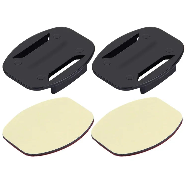 PULUZ 평면 마운트 2개 + 접착 마운트 스티커 2개 PULUZ 액션 스포츠 카메라용 조 플렉스 클램프 마운트 GoPro, Insta360, DJI 및 기타 액션 카메라용, 스티커 패키지 B
