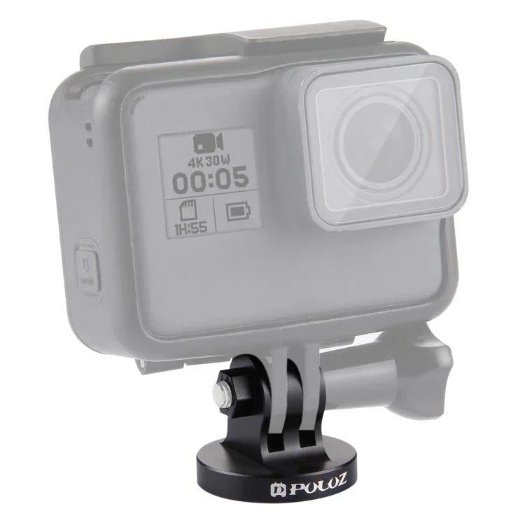 PULUZ GoPro, Insta360, DJI 및 기타 액션 카메라용 1/4인치 나사 구멍 삼각대 마운트 CNC 어댑터, 1/4인치 나사 구멍 (검정), 1/4인치 나사 구멍 (금색), 1/4인치 나사 구멍 (파란색), 1/4인치 나사 구멍 (빨간색)