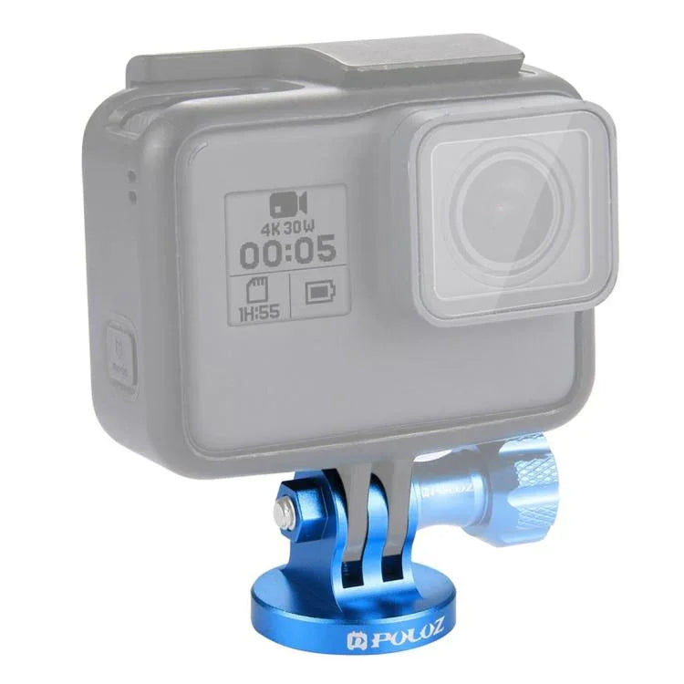 PULUZ GoPro, Insta360, DJI 및 기타 액션 카메라용 1/4인치 나사 구멍 삼각대 마운트 CNC 어댑터, 1/4인치 나사 구멍 (검정), 1/4인치 나사 구멍 (금색), 1/4인치 나사 구멍 (파란색), 1/4인치 나사 구멍 (빨간색)