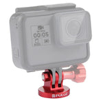 PULUZ GoPro, Insta360, DJI 및 기타 액션 카메라용 1/4인치 나사 구멍 삼각대 마운트 CNC 어댑터, 1/4인치 나사 구멍 (검정), 1/4인치 나사 구멍 (금색), 1/4인치 나사 구멍 (파란색), 1/4인치 나사 구멍 (빨간색)