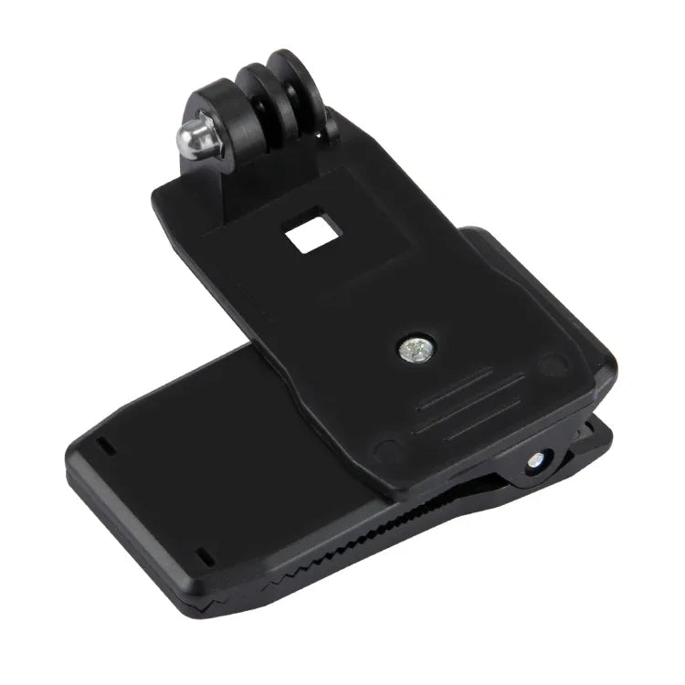 PULUZ GoPro, Insta360, DJI 및 기타 액션 카메라용 360도 회전 백팩 모자 리캠 마운트 퀵 릴리스 클램프 마운트, 모자 리캠 마운트