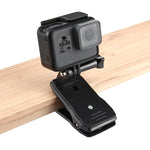 PULUZ GoPro, Insta360, DJI 및 기타 액션 카메라용 360도 회전 백팩 모자 리캠 마운트 퀵 릴리스 클램프 마운트, 모자 리캠 마운트