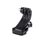 PULUZ 블랙 수직면 J-후크 버클 마운트, PULUZ 액션 스포츠 카메라용 Jaws 플렉스 클램프 마운트, GoPro, Insta360, DJI 및 기타 액션 카메라용 J-후크 마운트