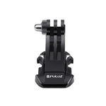 PULUZ 블랙 수직면 J-후크 버클 마운트, PULUZ 액션 스포츠 카메라용 Jaws 플렉스 클램프 마운트, GoPro, Insta360, DJI 및 기타 액션 카메라용 J-후크 마운트