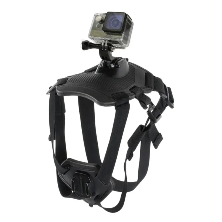 PULUZ 하운드 독 페치 하네스 조절 가능한 가슴 스트랩 마운트, GoPro, Insta360, DJI 및 기타 액션 카메라용, 강아지 가슴 스트랩