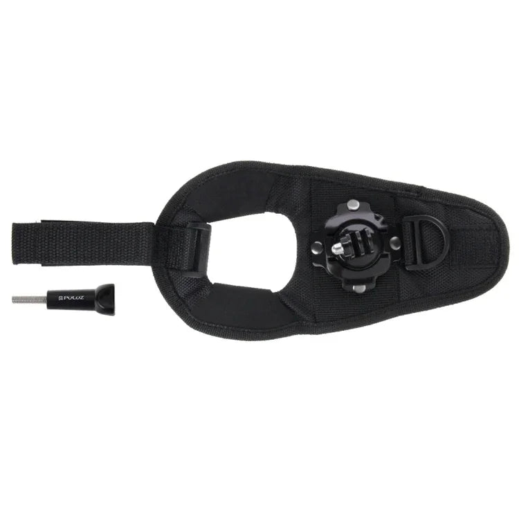 PULUZ 360도 회전 장갑 스타일 손바닥 스트랩 마운트 밴드 GoPro, Insta360, DJI 및 기타 액션 카메라용, 장갑 손바닥 스트랩