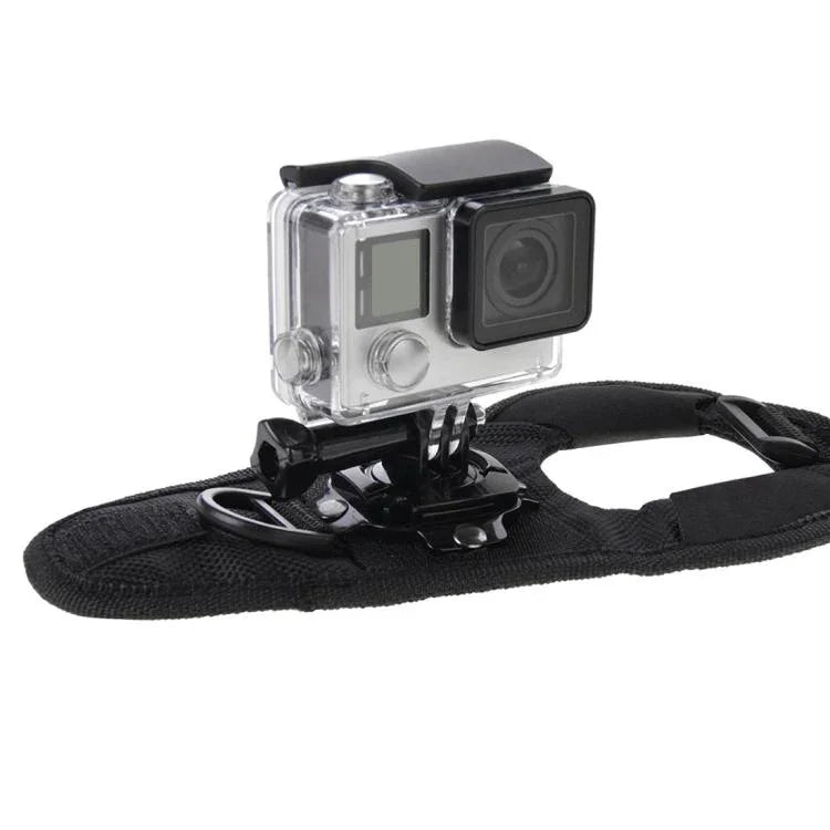 PULUZ 360도 회전 장갑 스타일 손바닥 스트랩 마운트 밴드 GoPro, Insta360, DJI 및 기타 액션 카메라용, 장갑 손바닥 스트랩